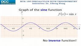 Precalculus with trigonometry Lecture 41 Inverse trigonometric functions