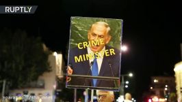 Crime Minister  Protesters demand Netanyahu’s resignation