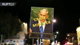 Crime Minister  Protesters demand Netanyahu’s resignation