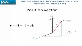 Statics Lecture 06 Position vector and force vector revised