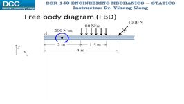 Statics Lecture 19 Rigid Body Equilibrium  2D supports