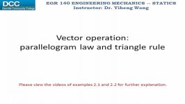 Statics Lecture 04 Vector addition and subtraction