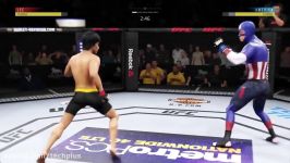 مبارزه بروسلی کاپیتان آمریکا در EA Sports UFC 3