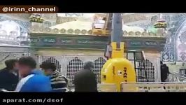 غباروبی حرم حضرت معصومهس در لحظات پایانی سال ۹۶