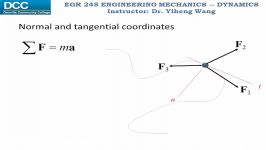 Dynamics Lecture 13 Equations of motion normal and tangential coordinates