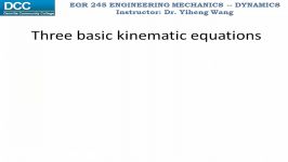 Dynamics Lecture 03 Particle kinematics Rectilinear continuous motion part 2