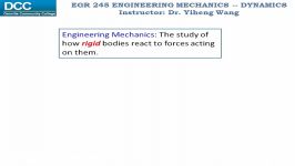 Dynamics Lecture 01 Introduction and Course Overview