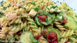 آشپزی ایتالیایی طرز تهیه پاستای مارپیچ ماهی