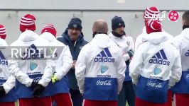 تمرین تیم ملی روسیه قبل بازی دوستانه برزیل