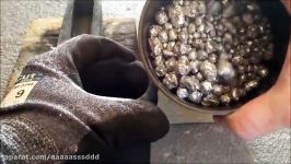 Melting Aluminium and casting ingots Full 1080p video