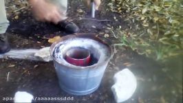 Melting aluminum cans in a homemade foundry  DIY HOW TO