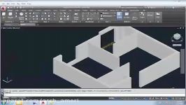 آموزش سه بعدی سازی پلان در اتوکد اتوکد سه بعدی