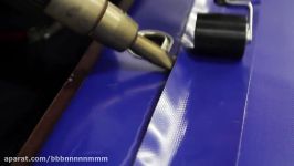 How to Tarpaulin Welding Heat Gun. Repairing tarps with hot air gun