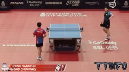 【卓球】2018 GERMAN OPEN  JEONG Sangeun vs WONG Chun Ting MS 116