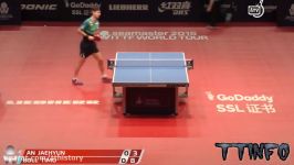 【卓球】2018 GERMAN OPEN  Timo BOLL vs AN Jaehyun MS 116