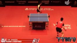 【卓球】2018 GERMAN OPEN  LEE Sangsu vs WONG Chun Ting MS 18