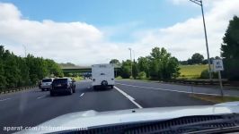 Camper Flips on Garden State Parkway