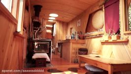 School Bus Converted into Full Time Tiny House  Amazing custom RV