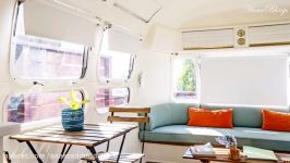 Relaxing Vintage Airstream Retreat Tiny Home w Modern Interior Design  Small Home Design Ideas