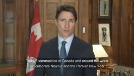 پیام نوروزی جاستین ترودو نخست وزیر کانادا به سه زبان فارسی، انگلیسی فرانسه
