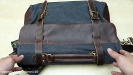 DesertWolf Vintage Leather Canvas Messenger Bag Review