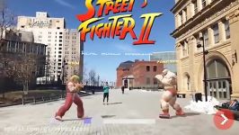 لذت بازی Street Fighter II در حالت AR