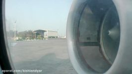 Fokker 100 Iran Air take off Kish  Mehrabad