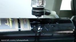 حکاکی بر روی شیشه CNC روتاری براده بردار SHAYAHAK.COM