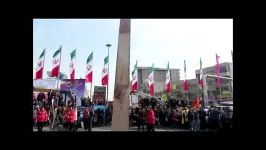 آبلیسک سوزی 22 بهمن 1392 تهران میدان انقلاب Obelisk Burning