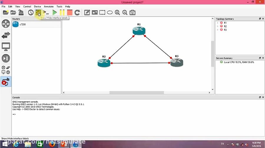 آموزش نصب نرم افزار شبیه ساز GNS3 در ویندوز