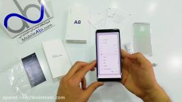 جعبه گشایی گوشی Samsung Galaxy A8 2018  موبایل آبی