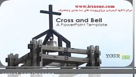 قالب پاورپوینت سه بعدی متحرک cross and bell