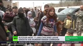 Almost 11000 civilians evacuated from E. Ghouta during ceasefire – Russian military