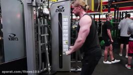 ساخت عضلات زیربغل باStraight Arm Pulldowns