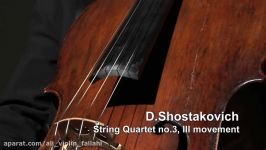 David Oistrakh Quartet plays Shostakovich string quartet No.3 Op. 73 3 mvt