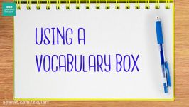 The Teachers Room Using a vocabulary box