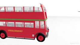 Double decker London bus Wooden Hammer Toy