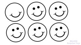 Learn Colours For Children With Smiley Faces Colouring Page