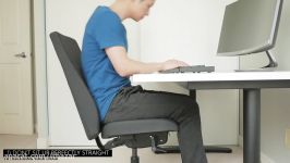 ارگونومی صحیح نشستن پشت کامپیوتر در سر کار